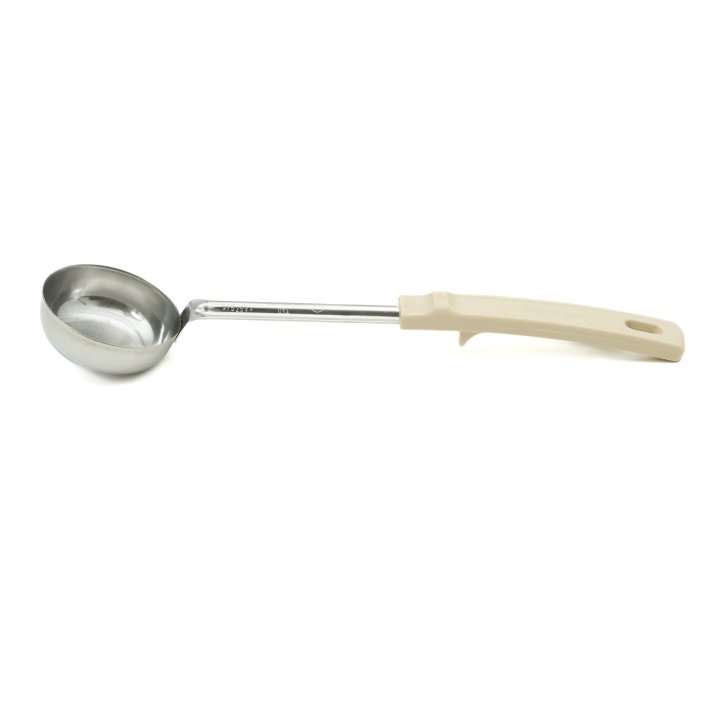 3-ounce solid round Spoodle® utensil with ivory Grip ‘n Serv® handle
