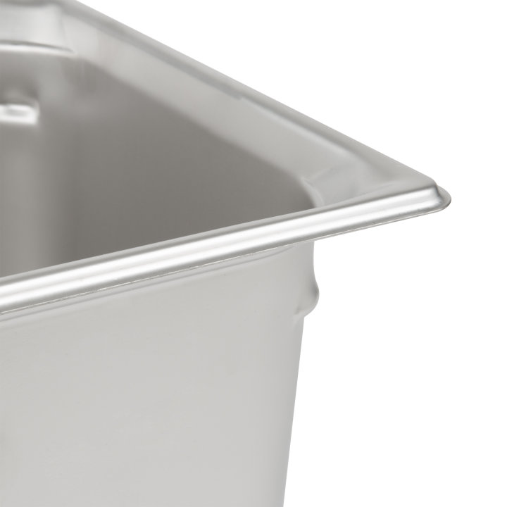 Half-size 8-inch-deep Super Pan 3® stainless steel steam table pan