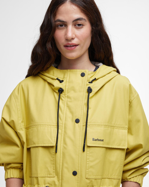 Evie Showerproof Parka Limeade/Light Sand
