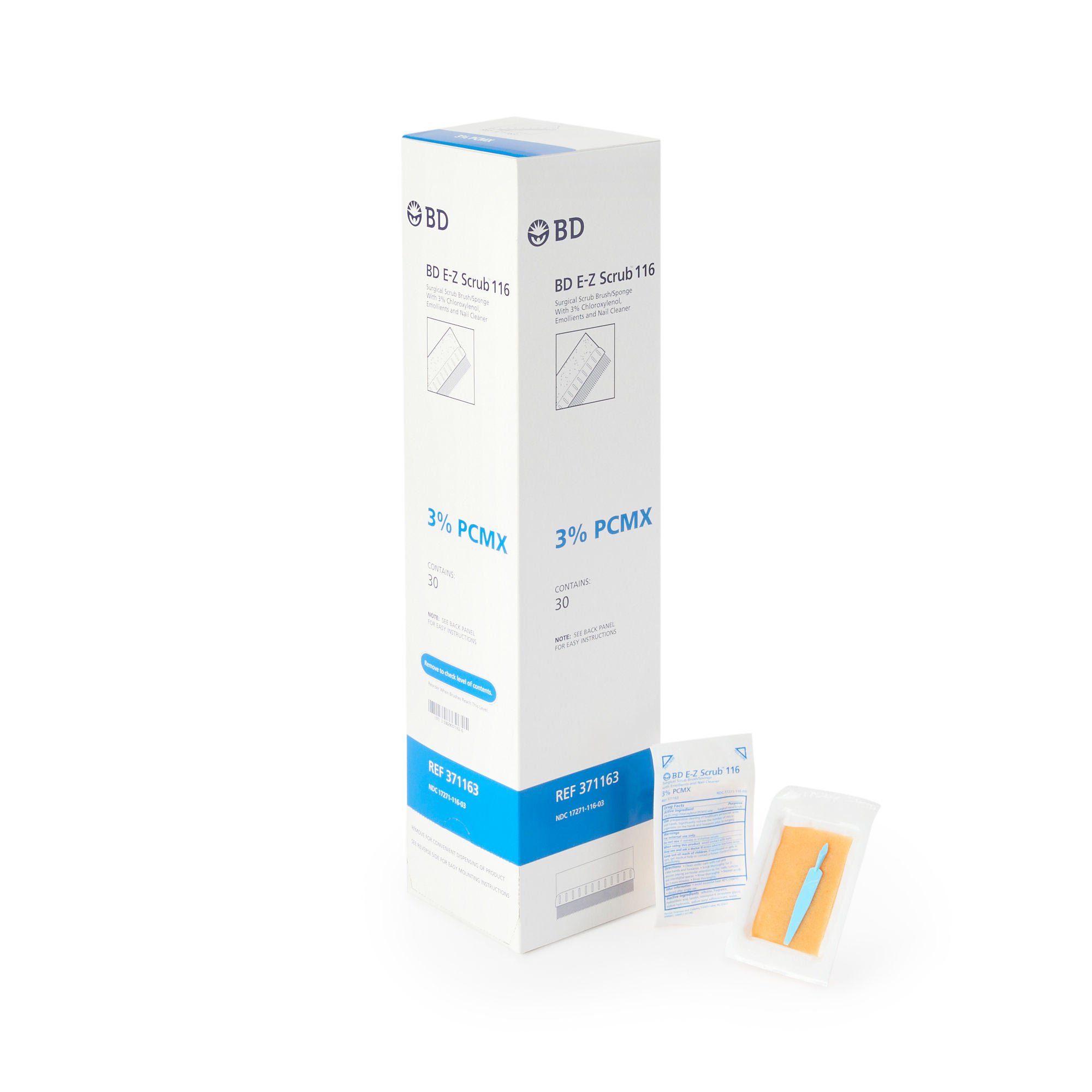 E-Z Scrub™ Chloroxylenol Impregnated Brush, Blue