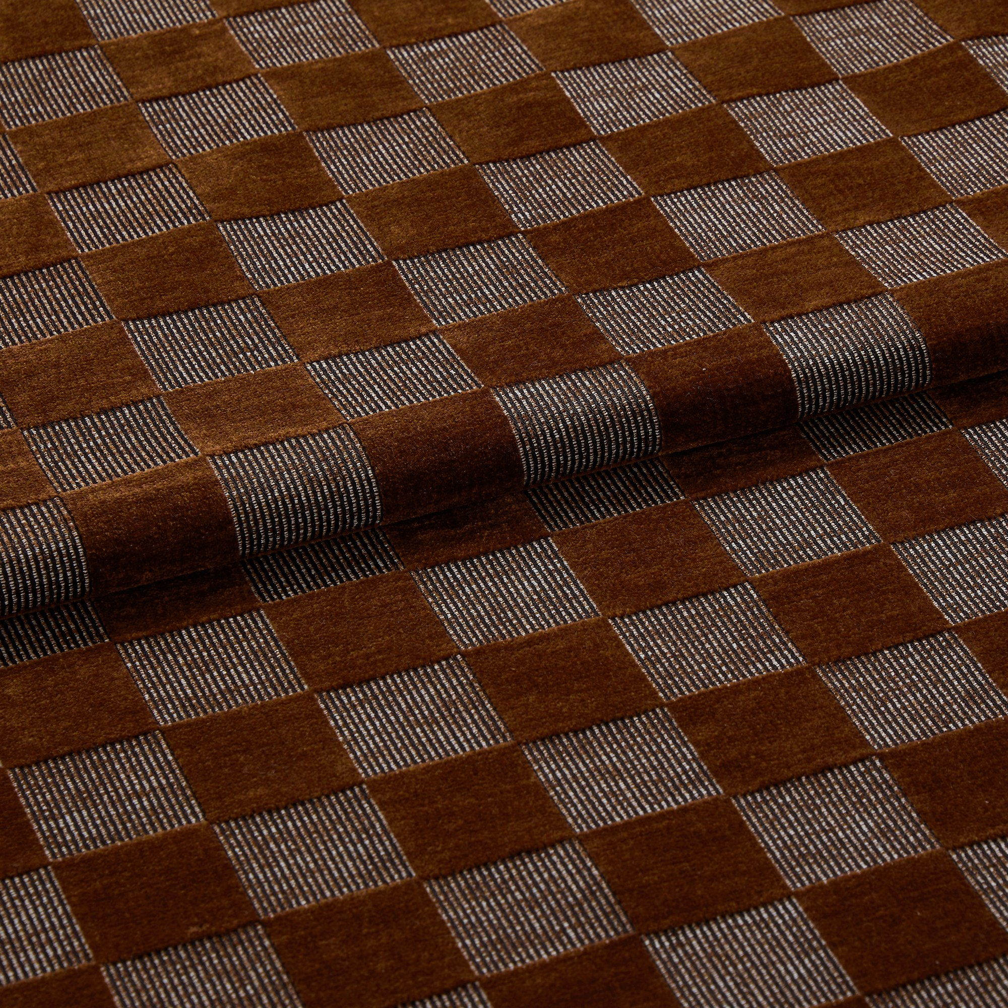 Checkerboard Brick Curtains