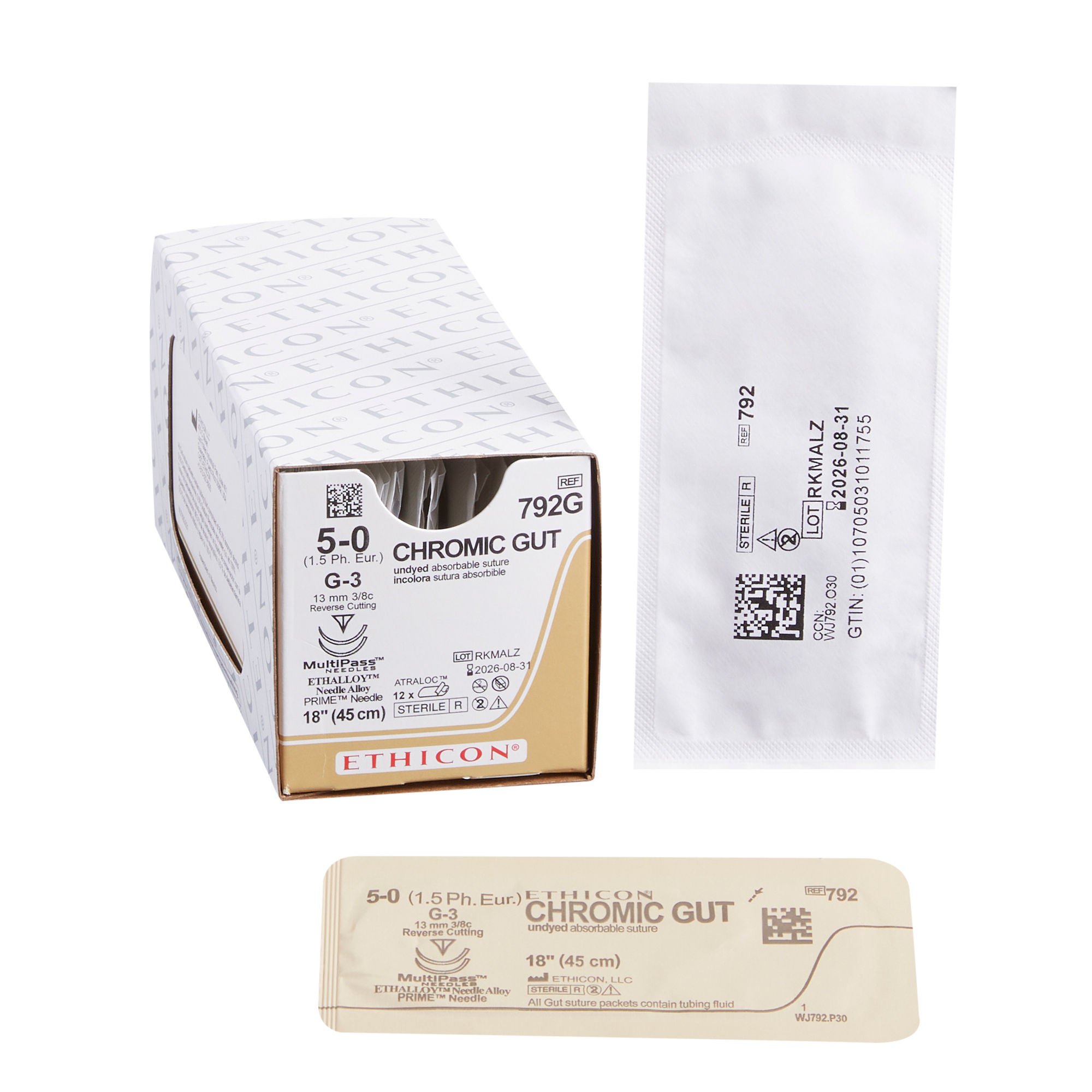 J & J Healthcare Systems SUTURE, GUT CHR 5-0 18" G-3 (12/BX)