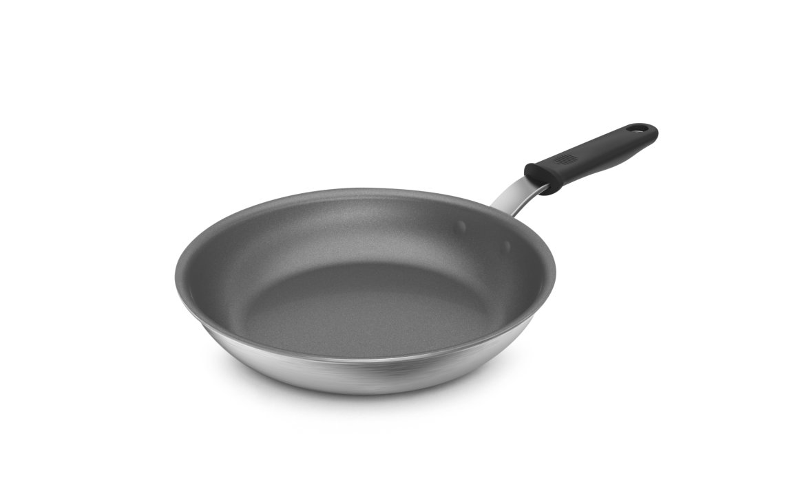 12-inch Wear-Ever® rivetless frying pan with PowerCoat2™ nonstick coating and silicone handle