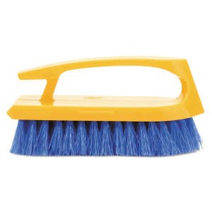 Rubbermaid Commercial, 6in, Iron Handle Scrub Brush, Polypropylene Bristles, Cobalt