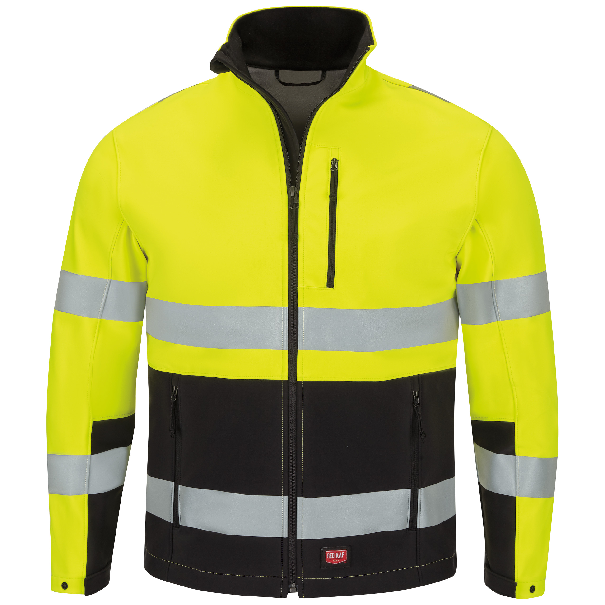 Men‘s Hi-Visibility Soft Shell Jacket-Red Kap