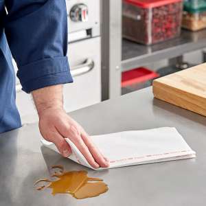 Chicopee Inc, Chix, Reusable Food Service Towels, Fabric, 13.50"x24.00", Nonwoven Fabric, Food Service Wipers, White