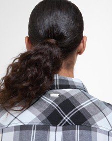 Agnes Sleeveless Shirt Monochrome Tartan