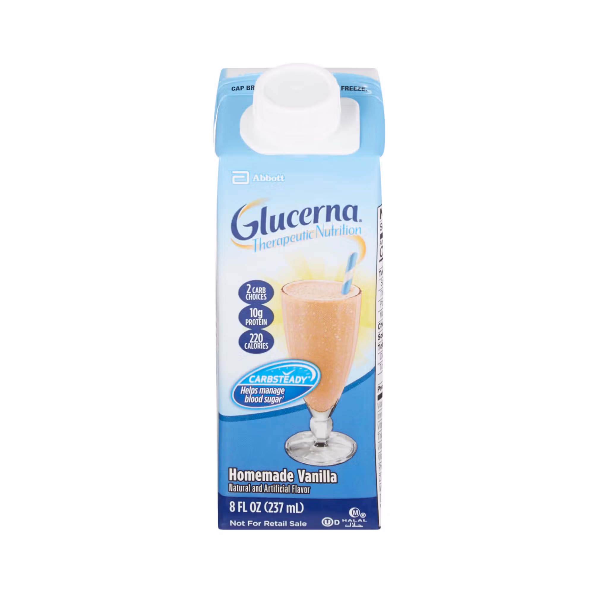 Glucerna® Vanilla Therapeutic Nutrition Shake, 8-ounce carton