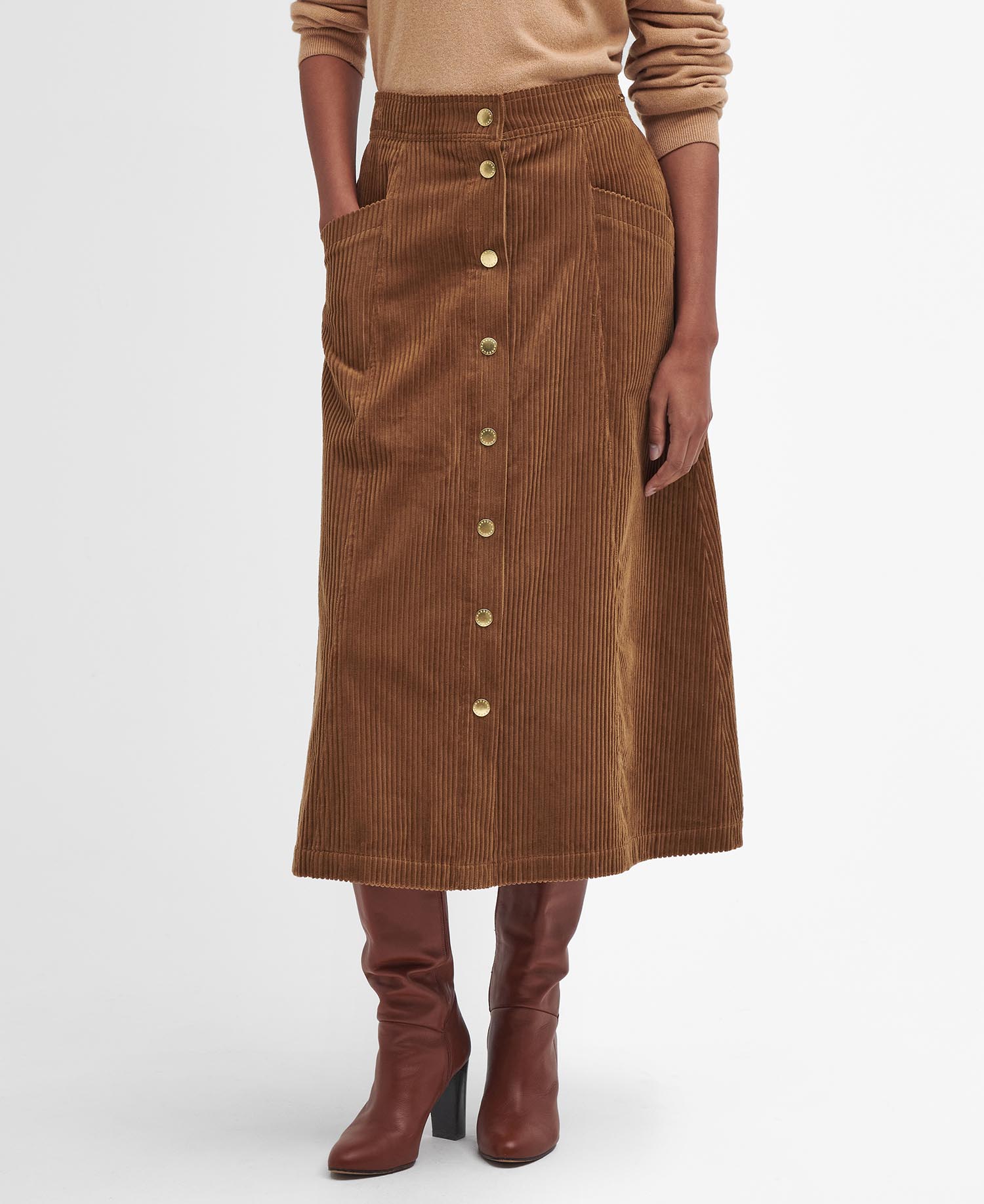 Samara Cord Midi Skirt image number 1