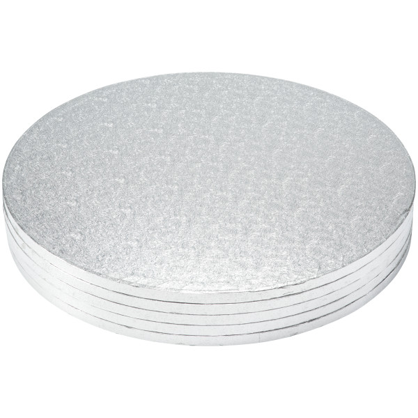 16" Round Silver Foil Cake Board