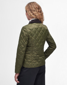 Deveron Quilted Jacket Olive-Pale Pink