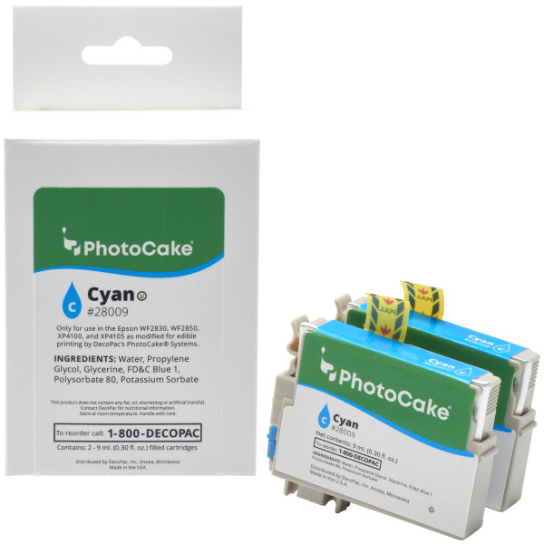 Epson "U" Series Cartridge - Cyan - Epson WF-2830U, WF-2850U, XP-4100U, XP-4105U PhotoCake® Ink