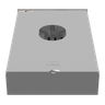 Meter Socket, Ringless, Type K7, Bolt-On, 480A, 600V, 1-Phase, 7-Jaw, OH/UG, Link Bypass, Surface-Mount, NEMA 3R