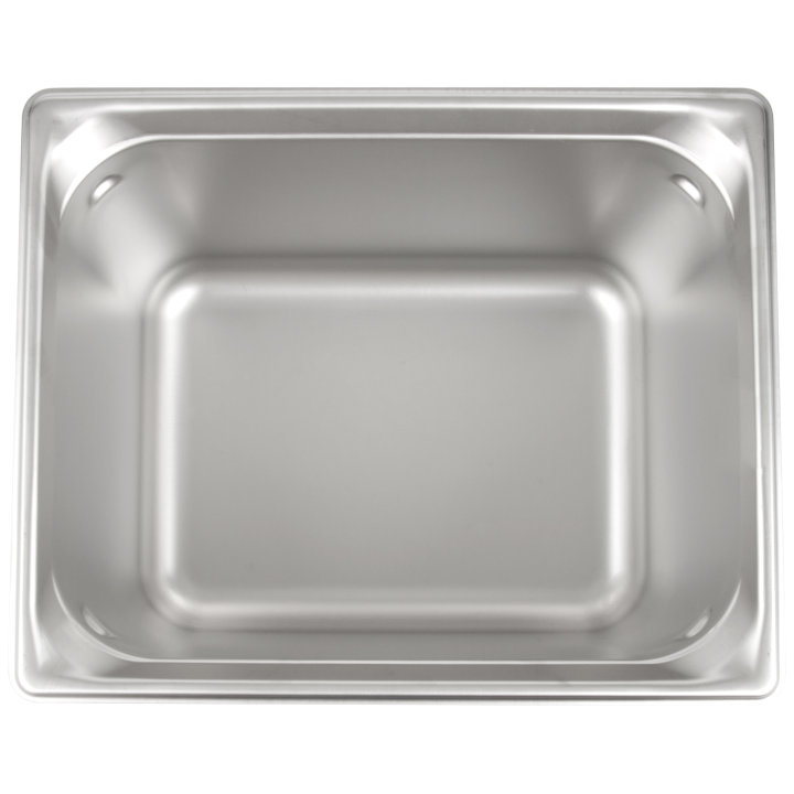 Half-size 8-inch-deep Super Pan 3® stainless steel steam table pan