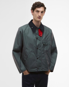 Giacca cerata Transport Paul Smith loves Barbour Dark Slate