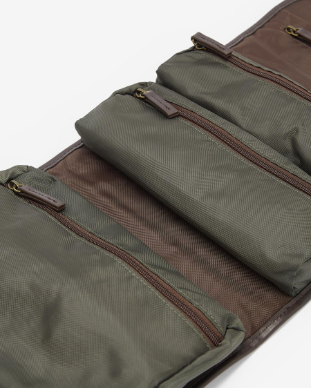 Waxed Hanging Washbag