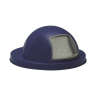 Witt Industries, Dome, Dome, Metal, 55 gal, Metal, Blue, Round, Receptacle Lid