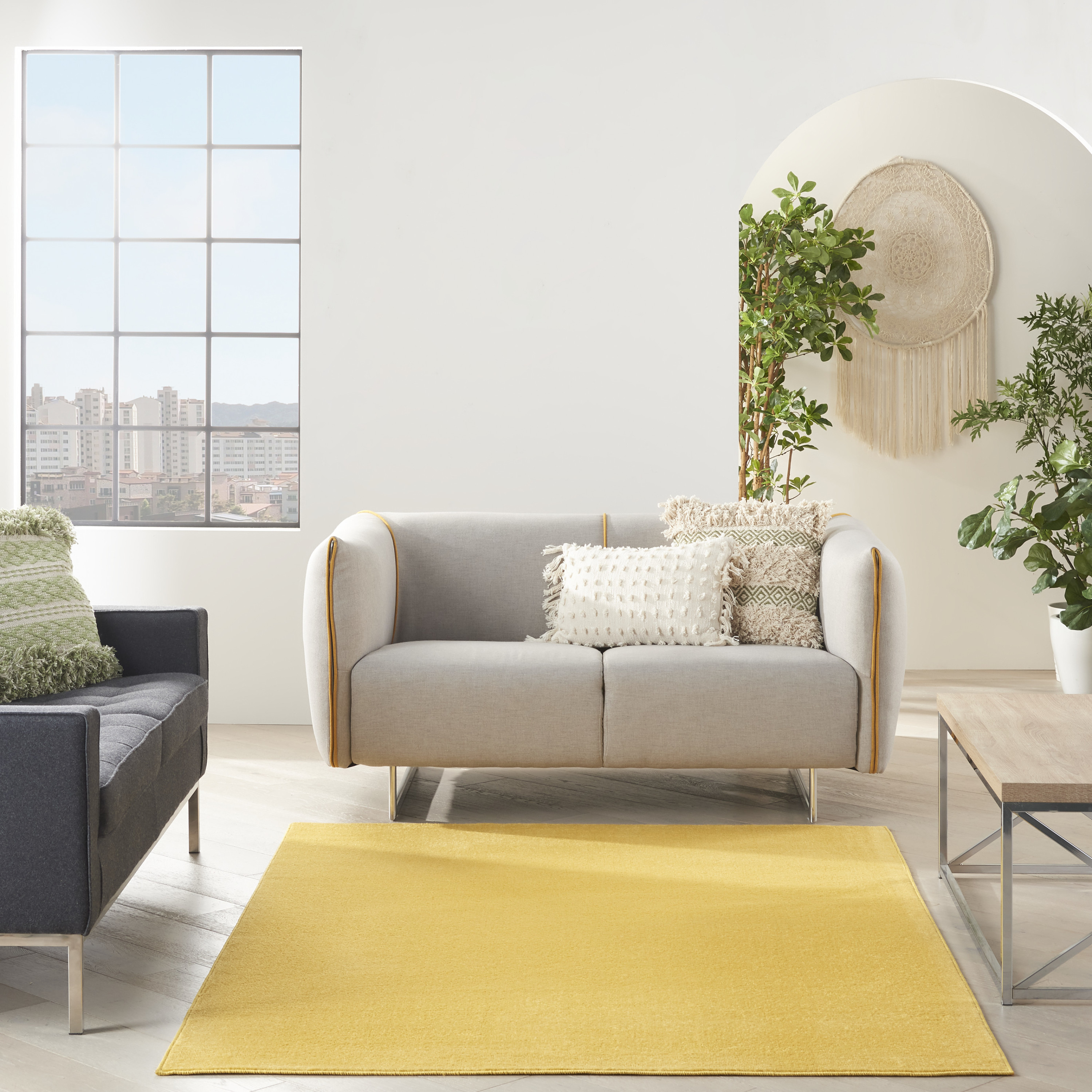 Nourison Nourison Essentials 4' x 6' Yellow Outdoor Rug
