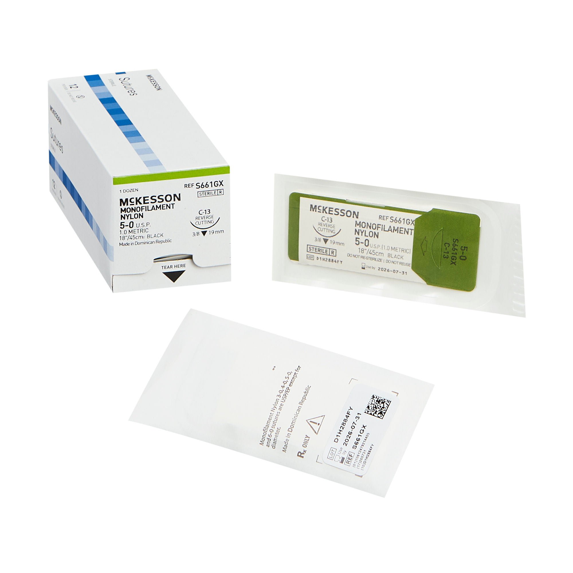McKesson Suture with C-13 Needle