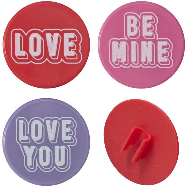Valentine Pencil Clip Cupcake Layon