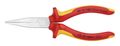 Long Nose Pliers-Flat Tips-1000V Insulated 6-1/4 in. Multi-Component VDE