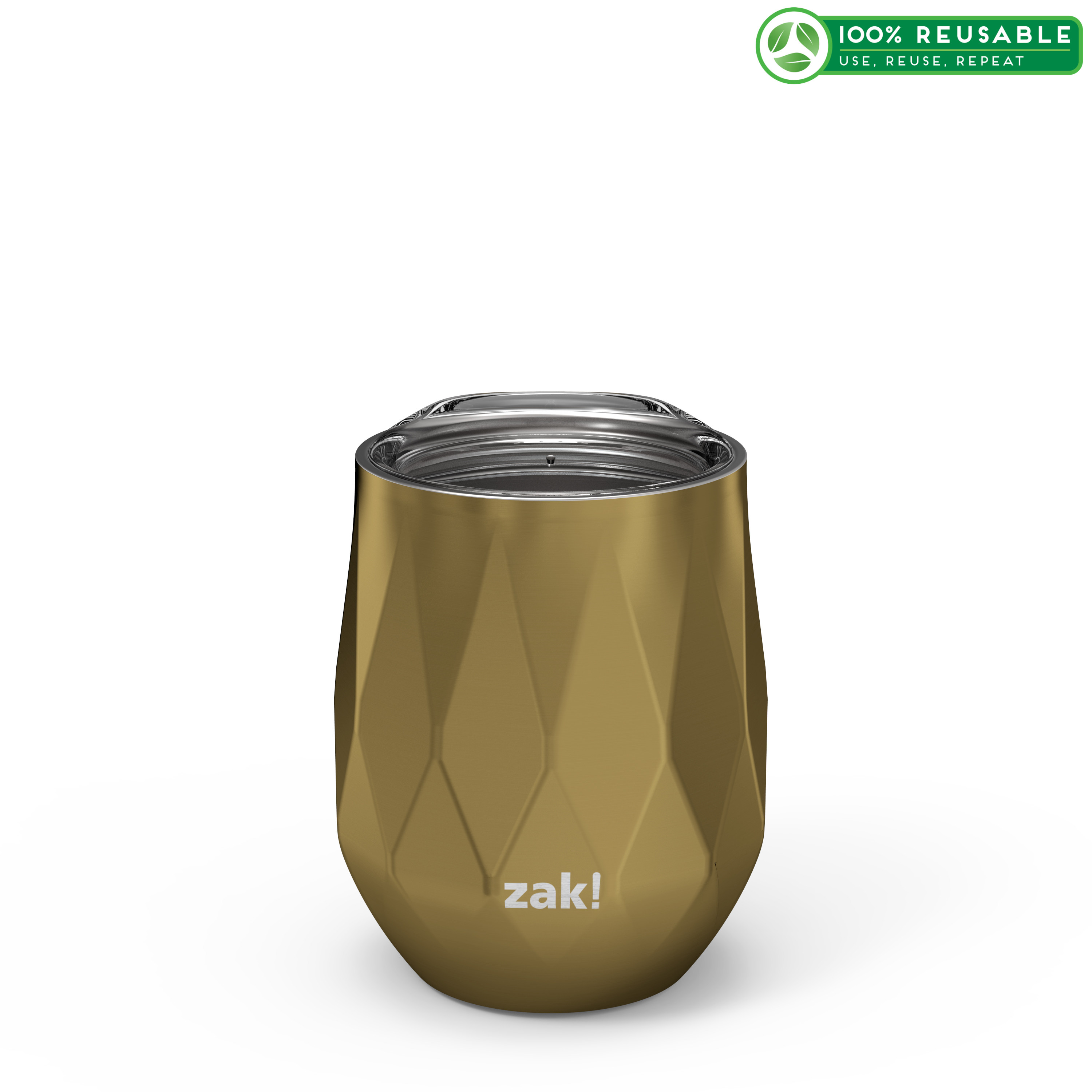 Fractal 11 ounce Vacuum Insulated Stainless Steel Tumbler, Light Gold slideshow image 1 Fractal 11 ounce Vacuum Insulated Stainless Steel Tumbler, Light Gold slideshow image 1