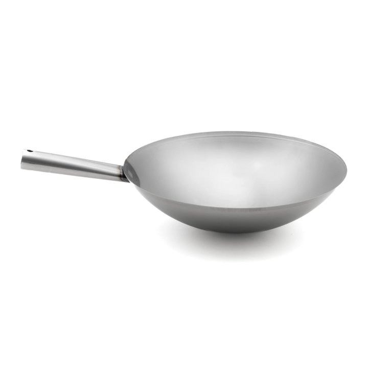 14-inch carbon steel induction wok pan
