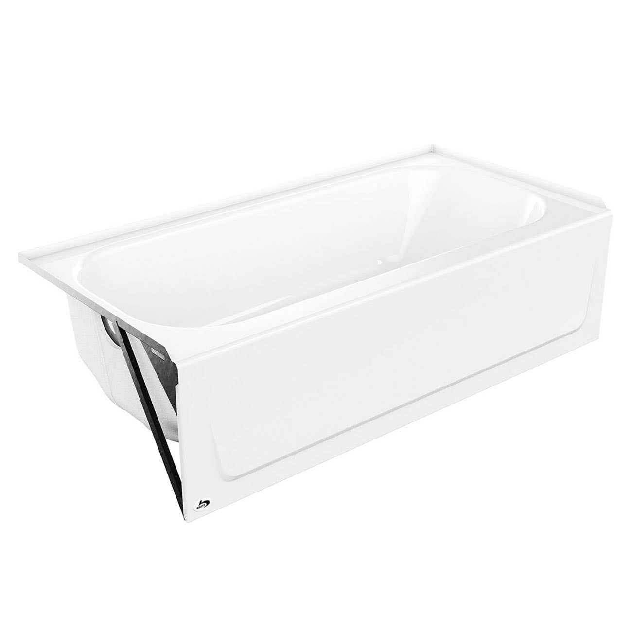 Bootz Pala MauiCast 60 x 30 Porcelain Enamel Alcove Bathtub