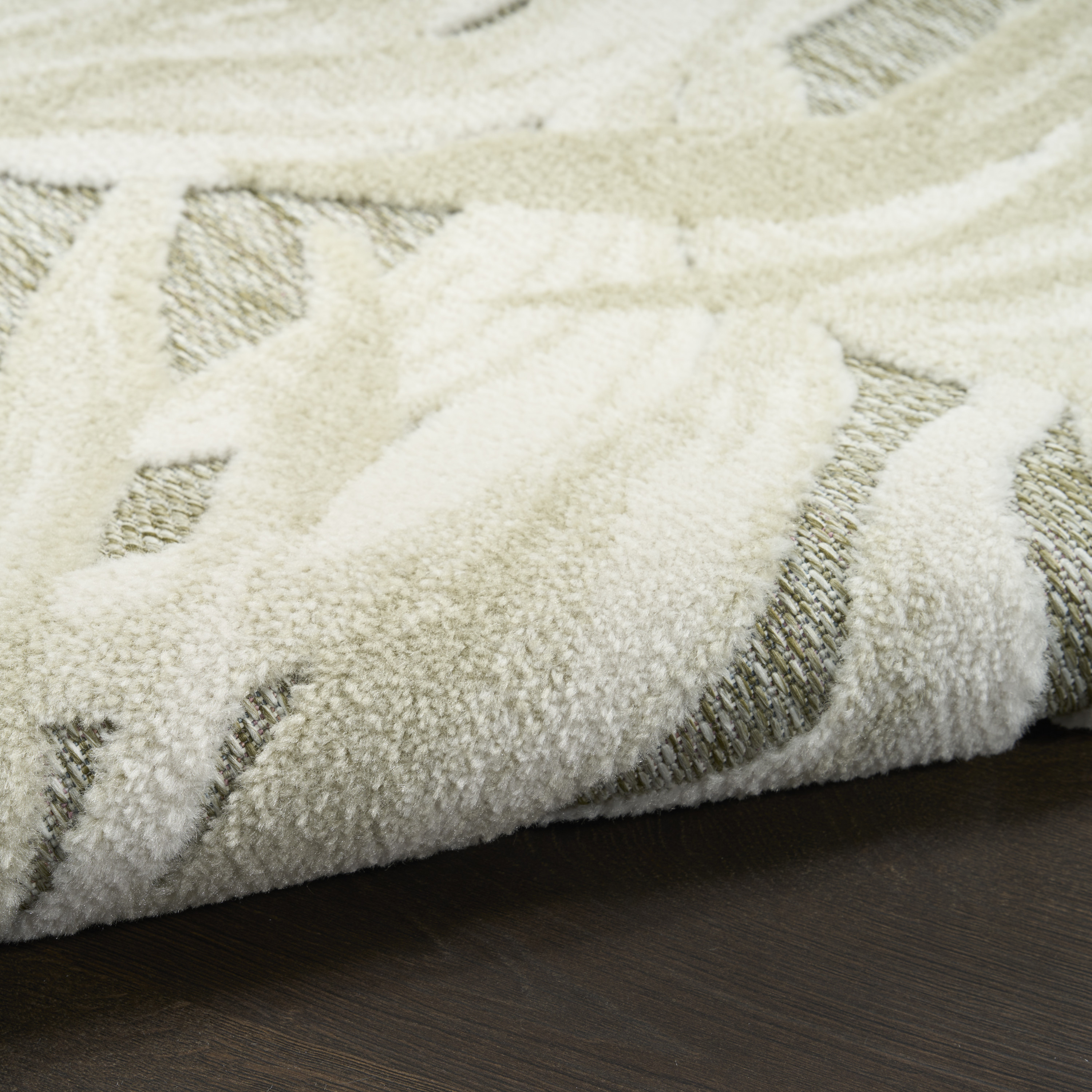 Nourison Aloha 7'10" x 10'6" Ivory Sage Modern Rug