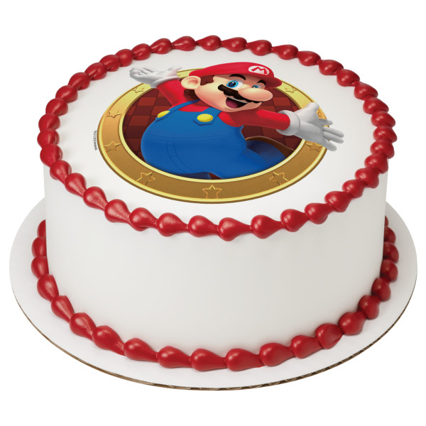 Super Mario™ Mario Here We Go! PhotoCake® Edible Image®