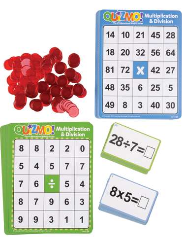 QUIZMO! Multiplication & Division Bingo