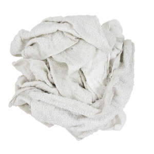 Hospeco, 15"x17", Cotton, Towel, White