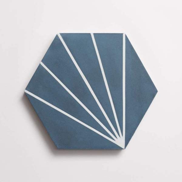 cement: radar | hex | matte | federal blue + white | sample 