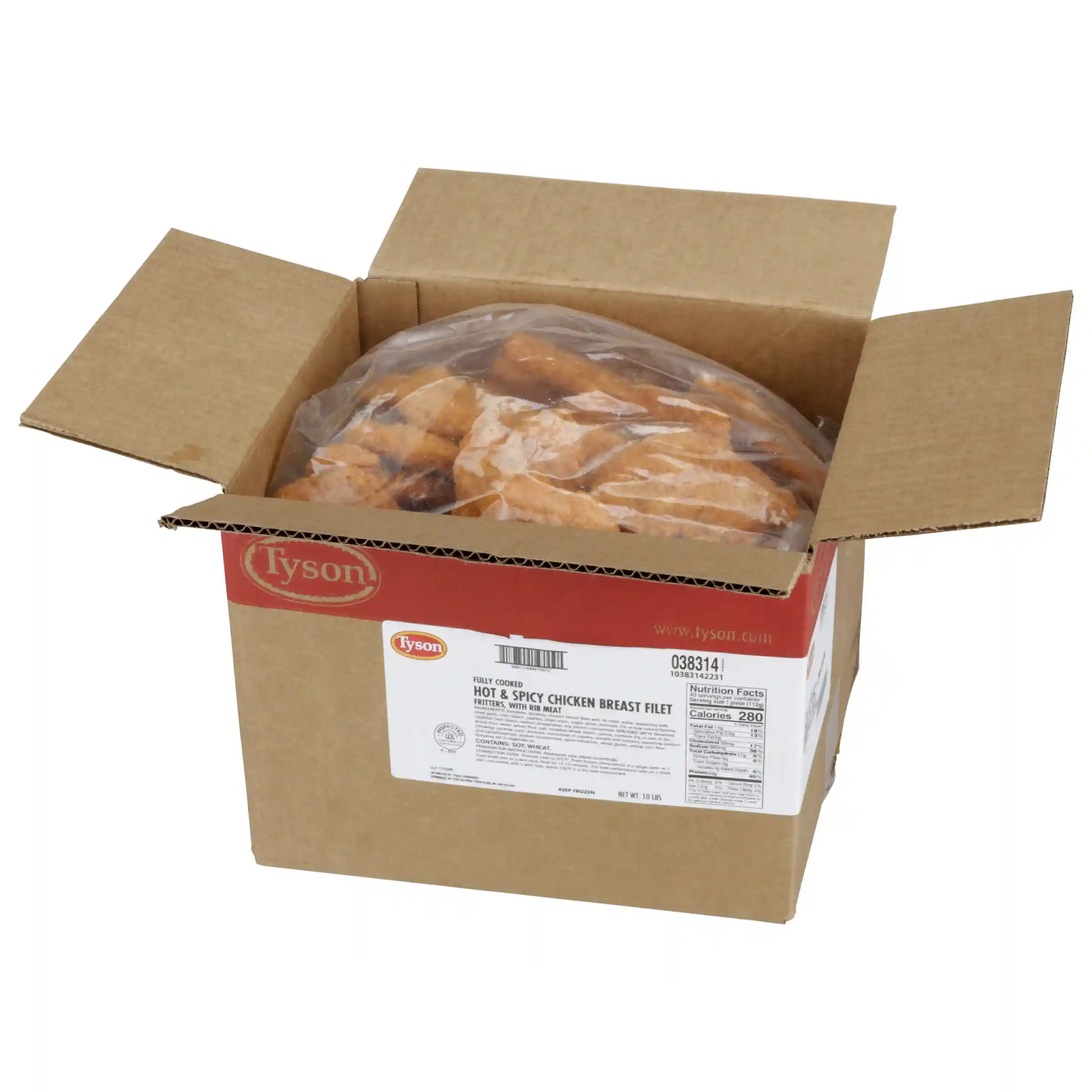 Tyson® To Go Fully Cooked Hot & Spicy Chicken Breast Filet Fritters, 4 oz._image_4