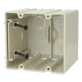 SLIDERBOX® Switch Box, Polyvinyl Chloride, Old/New Work, 2-Gang, 3-9/16 in. D, Internal Stud Screws/Molded-in Speed Klamps