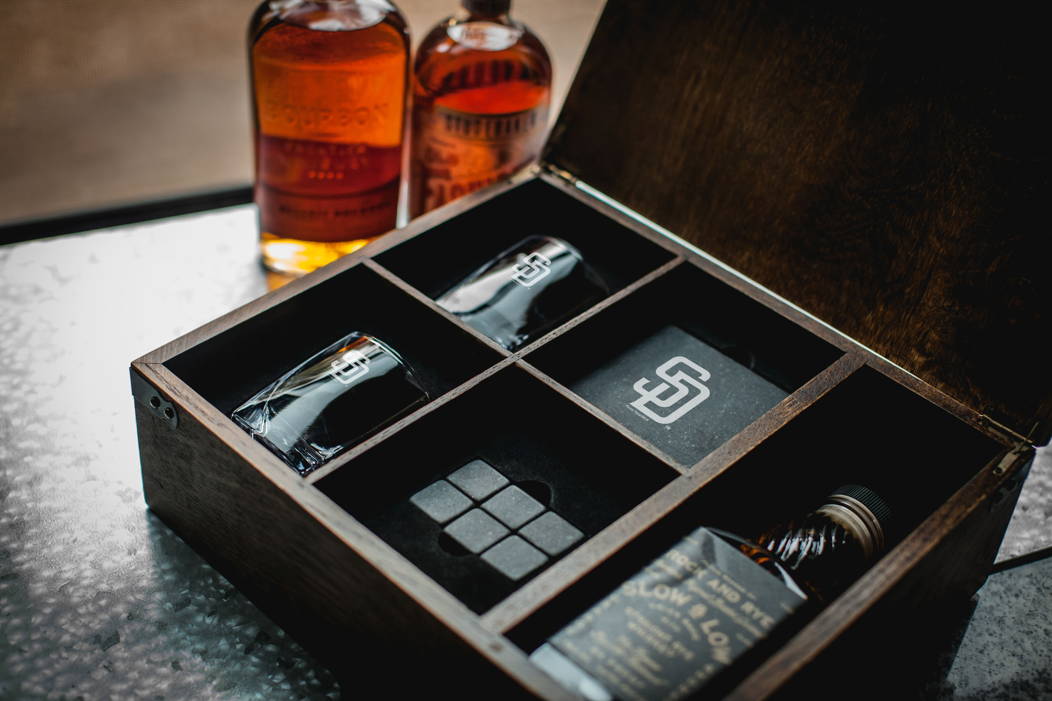 San Diego Padres - Whiskey Box Gift Set
