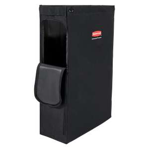 Rubbermaid Commercial, Side-Load Housekeeping Cart Bag, Black,