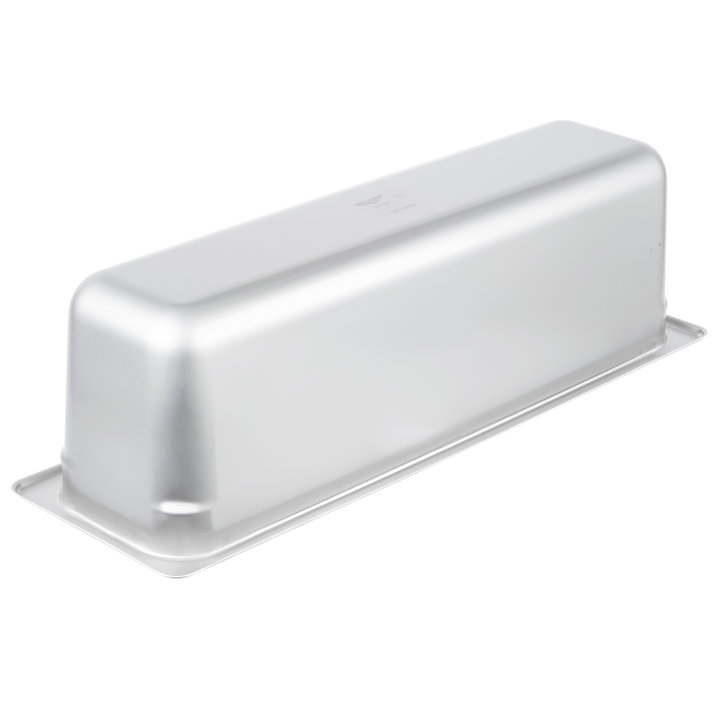 Half-size 6-inch-deep Super Pan® heavy-duty stainless steel steam table pan with flat corners