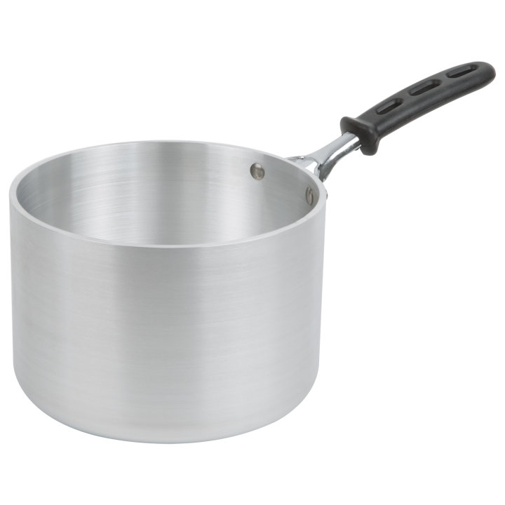 4 ½-quart Wear-Ever® Classic Select™ heavy-duty aluminum saucepan in natural finish with silicone TriVent™ handle