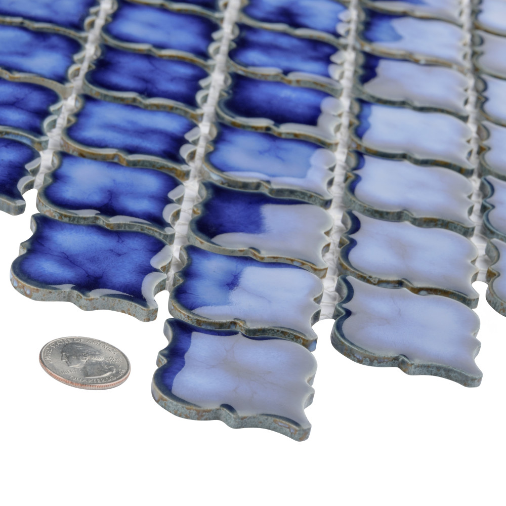 Sample – Hudson Tangier Sapphire Porcelain Mosaic Tile