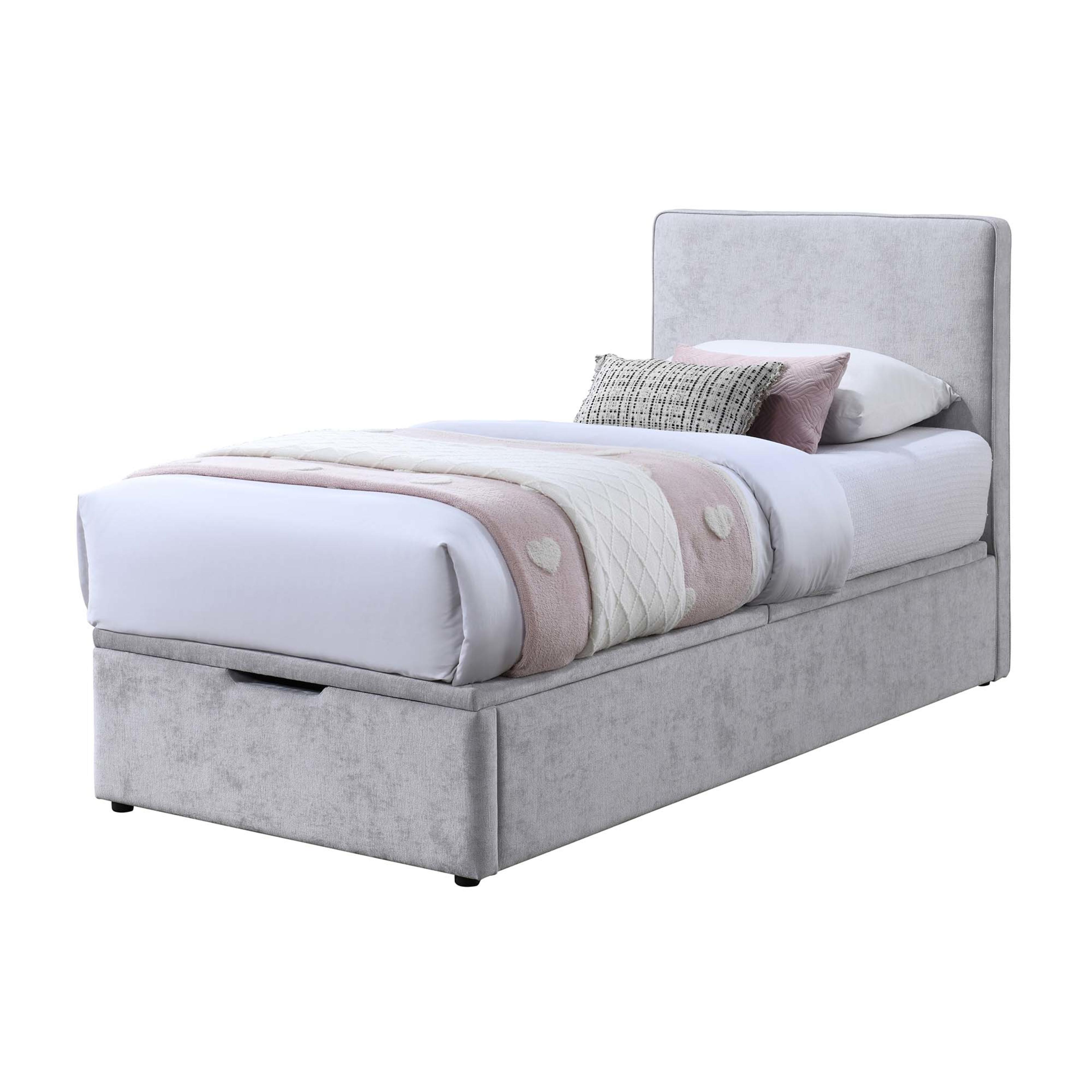 Product image of the  Orlando Bed Frame, Gas Lift Base, Stone from Forty Winks