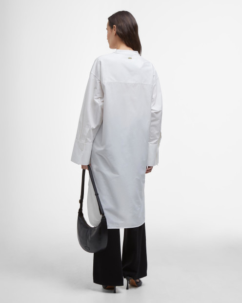 Alma Shirt Dress Classic White
