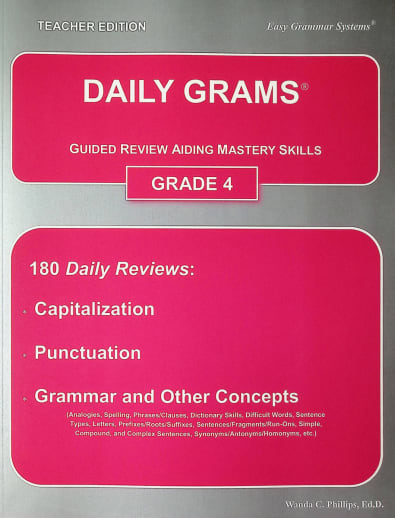 Daily Grams Grade 4 Teacher Edition