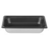 Half-size 2 ½-inch-deep Super Pan 3® stainless steel steam table pan with Steel Coat x3™ nonstick coating