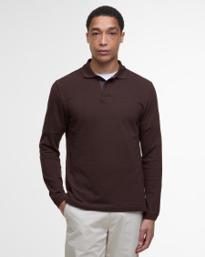 Polo Essential a maniche lunghe Dark Oak