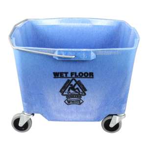 Impact, White, 35qt, Mop Bucket w/o Wringer, Blue