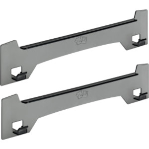 Wall Easel, 15 in x 3.25 in, Smoke Gray, Pack of 2