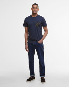 T-Shirt con taschino in tartan Arnside 
