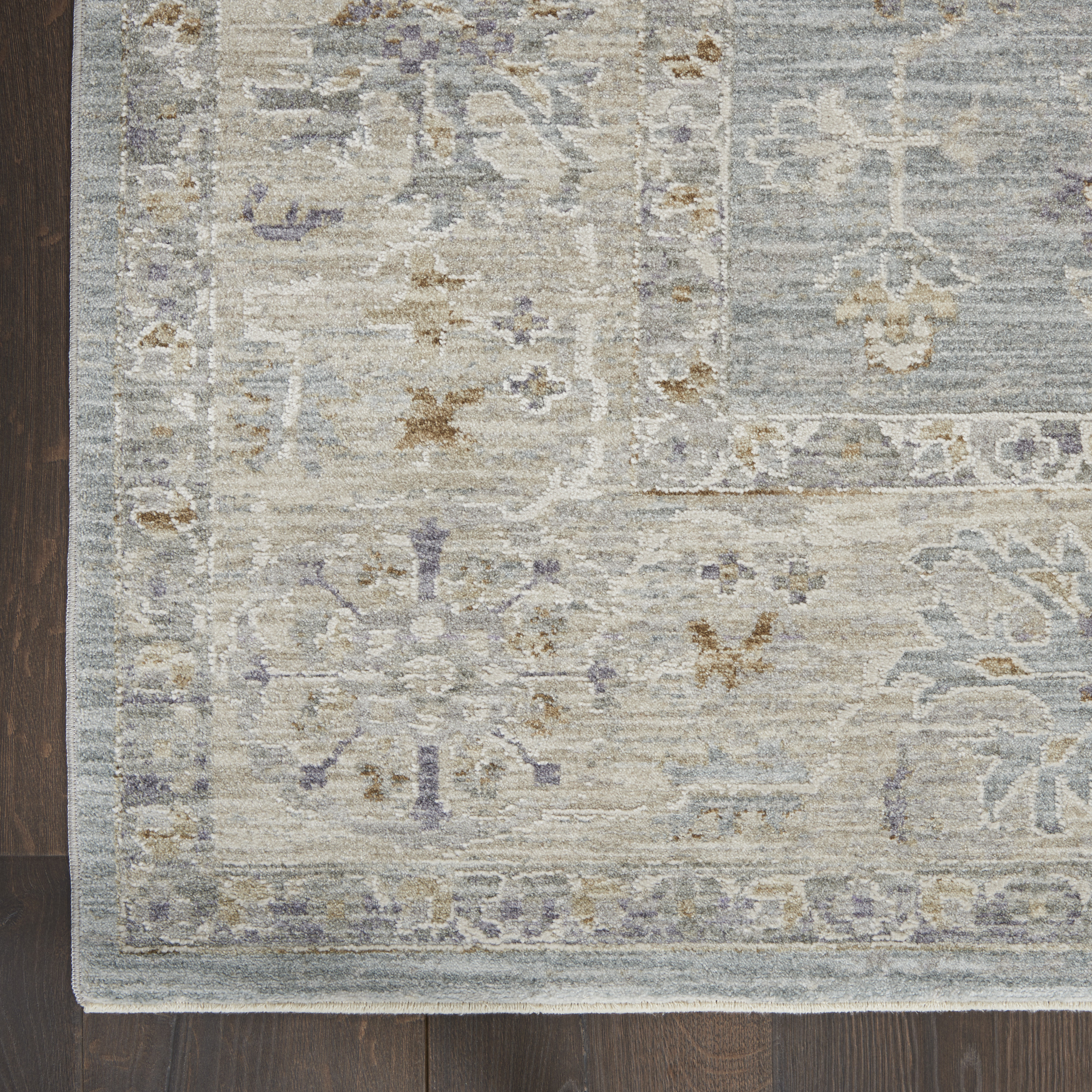 Nourison Infinite 3'11" x 5'11" Blue Vintage Indoor Rug