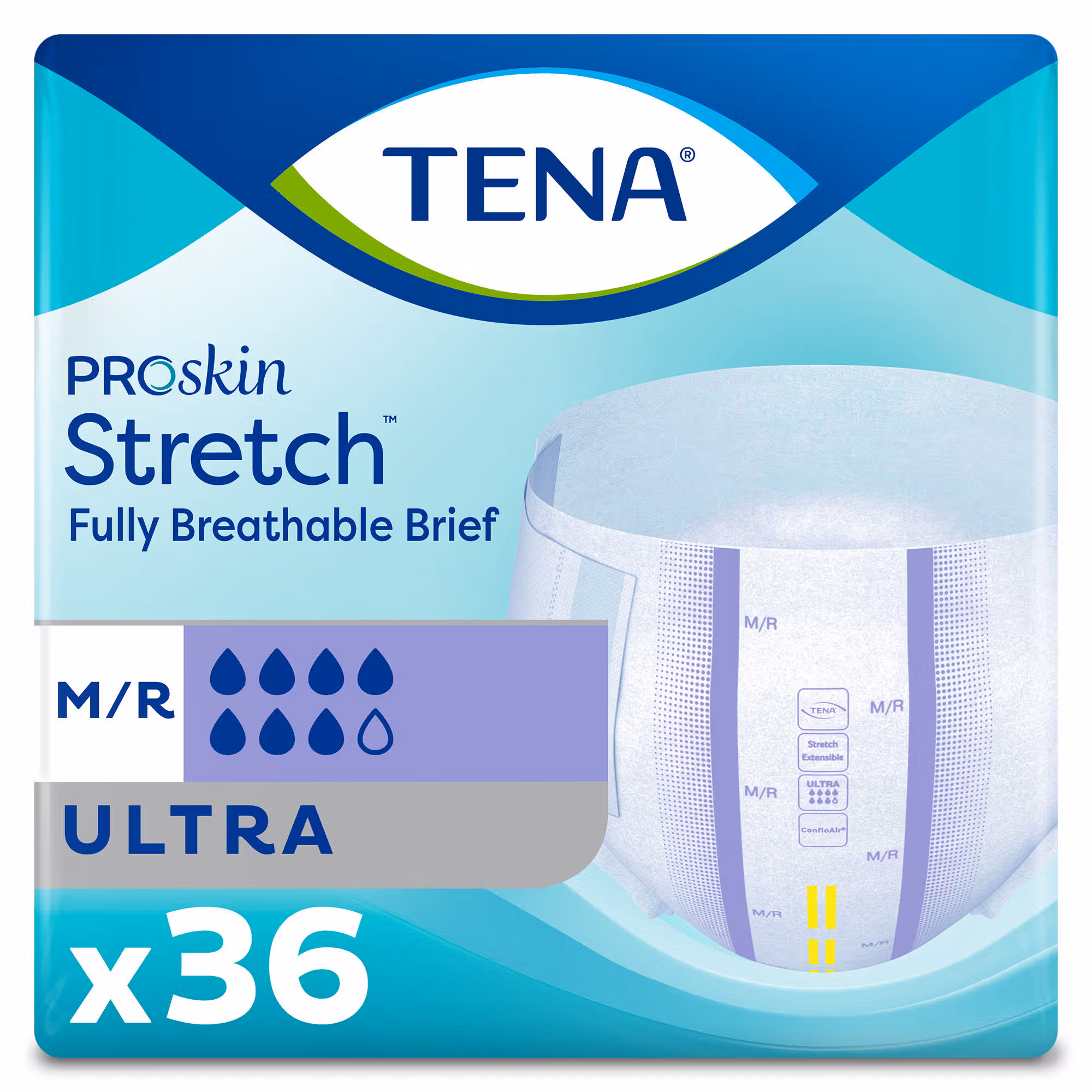 Tena® ProSkin Stretch™ Ultra Incontinence Brief, Medium